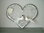 Wedding heart of metal decorated as gift item handwork