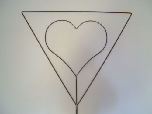 Caution love! Heart for decoration for wedding birthday special occasions