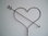 Heart with love arrow Decoration from metal Handwork with Love Cupid's arrow