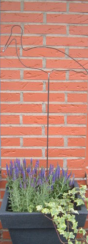 Gartenstecker Storch aus rostendem Metall Deko für Haus Garten Teich Unikat