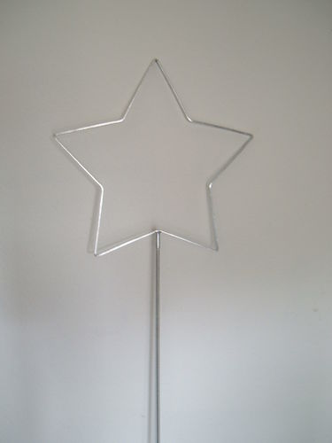 XL Star metal star with rod galvanized Christmas star Ø 60 cm
