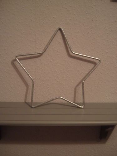 Stern Metallstern verzinkt zur Dekoration vielseitig als Geschenk Handarbeit