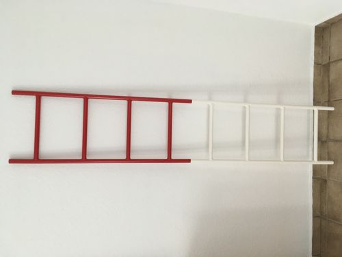 Fan Ladder 2partig Fan Ladder 180 cm red-white for Fanartikel Dekoleiter Decoration