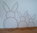Easter bunny made of metal rabbit with stand different sizes