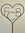 Herz aus Metall - FCB - Metallherz mit Buchstaben